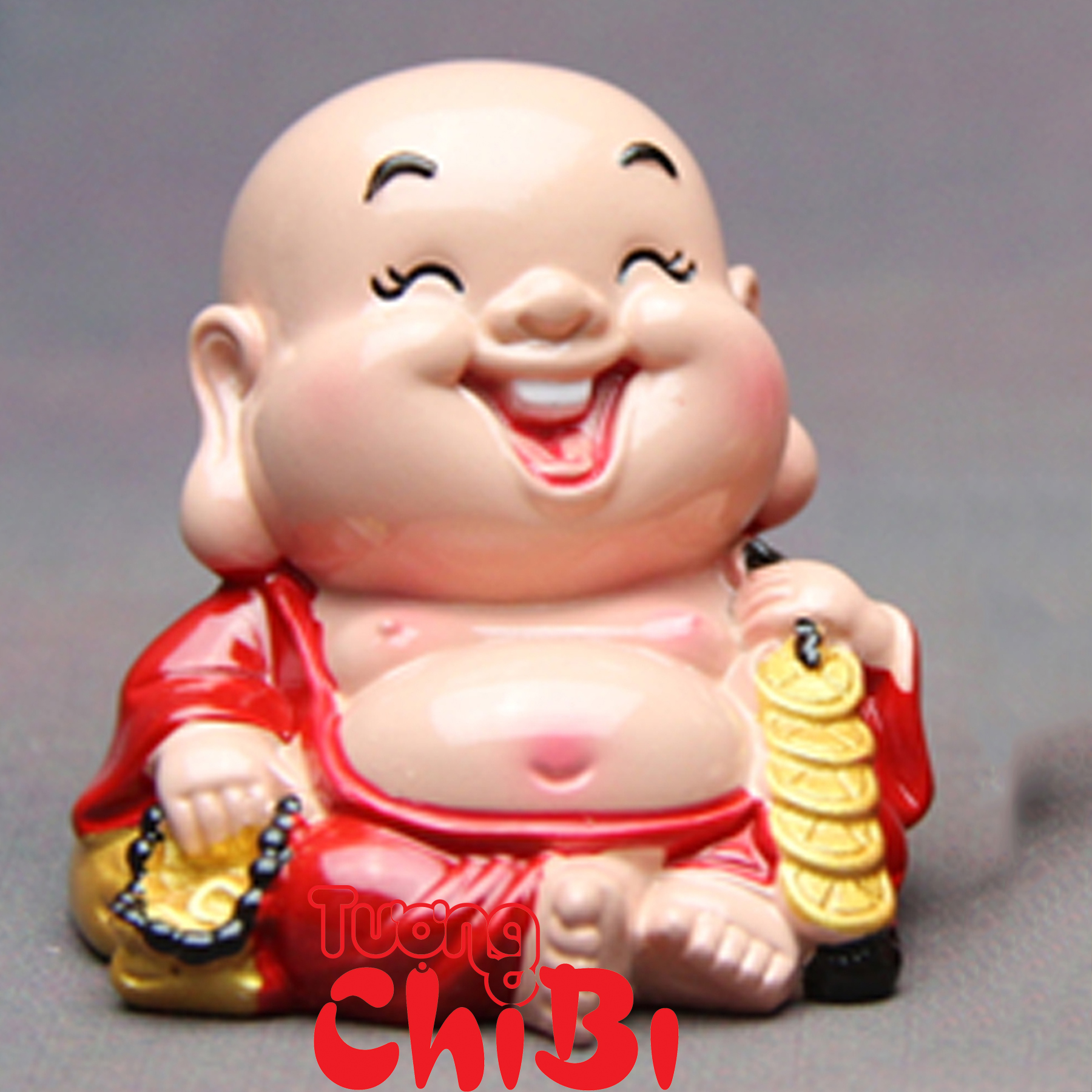 Bộ tượng Ngũ Phúc kèm đế ngang 6 ô